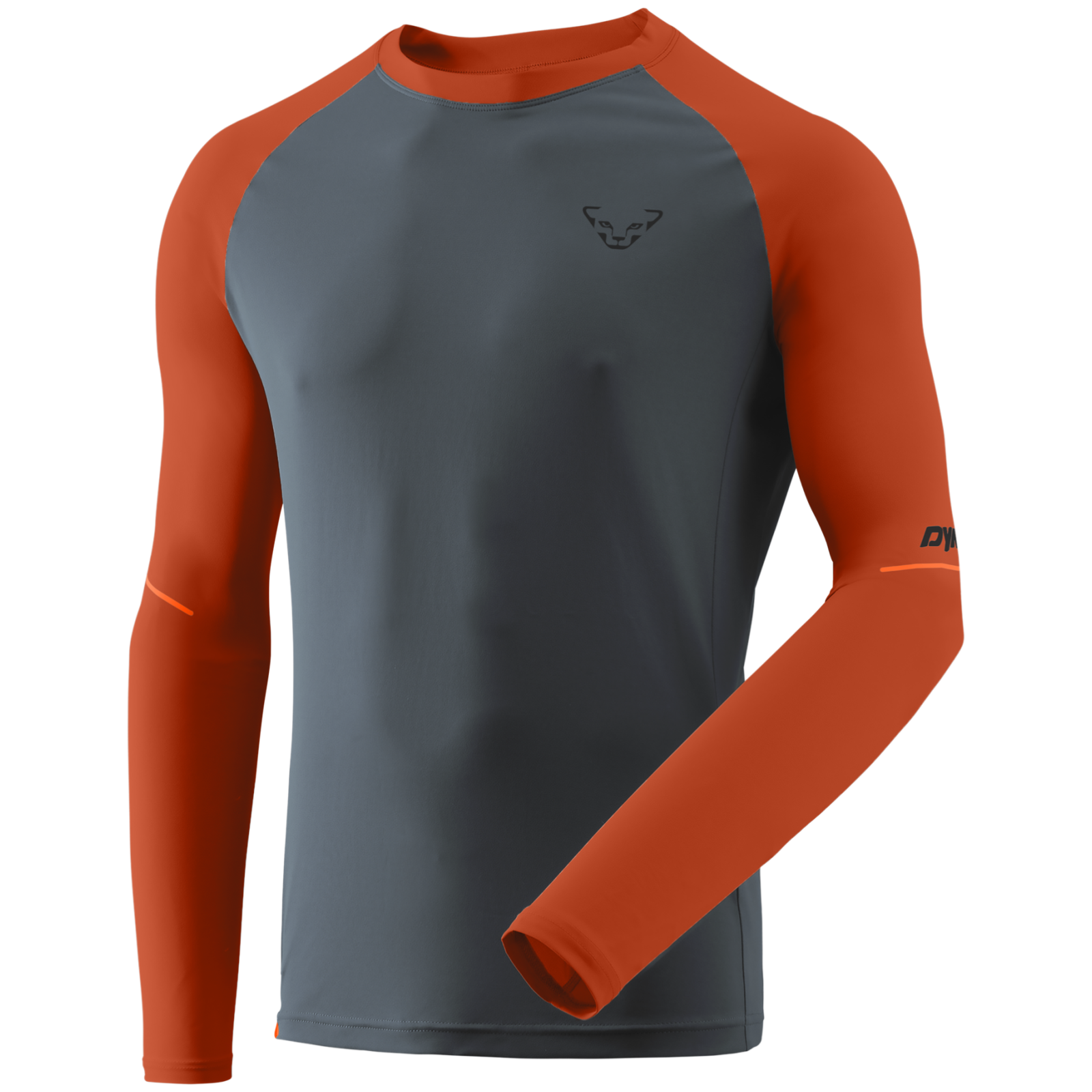 Męska koszulka Dynafit Alpine Pro M L/S Tee Rozmiar: M / Kolor: pomarańczowy/szary