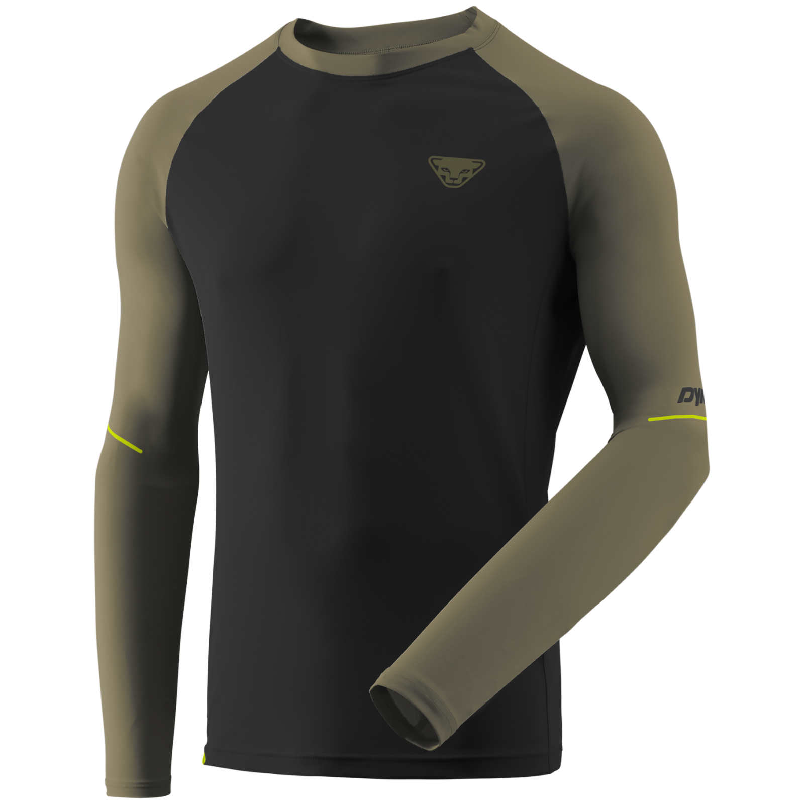 Męska koszulka Dynafit Alpine Pro M L/S Tee Rozmiar: M / Kolor: zielony/czarny