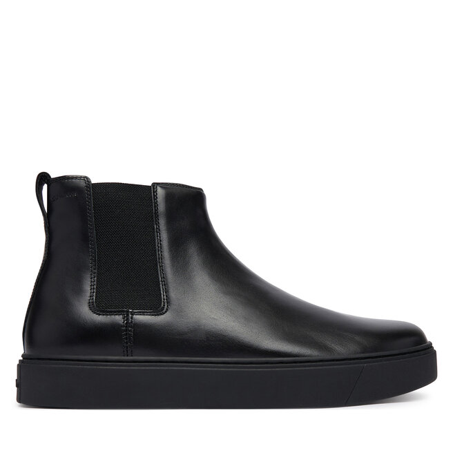 Sztyblety Calvin Klein Hybrid Clean Chelsea Wax Lth HM0HM02253 Czarny