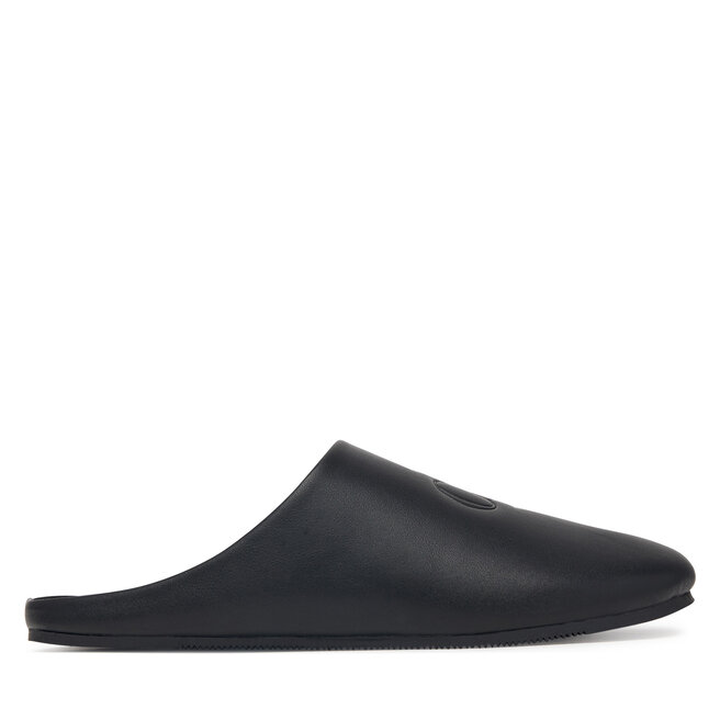 Kapcie Calvin Klein Home Slipper Mule Lth HM0HM02279 Czarny