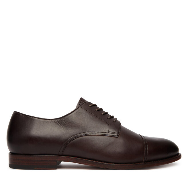 Półbuty Polo Ralph Lauren Owen Captoe 811P15885002 Brązowy ciemny