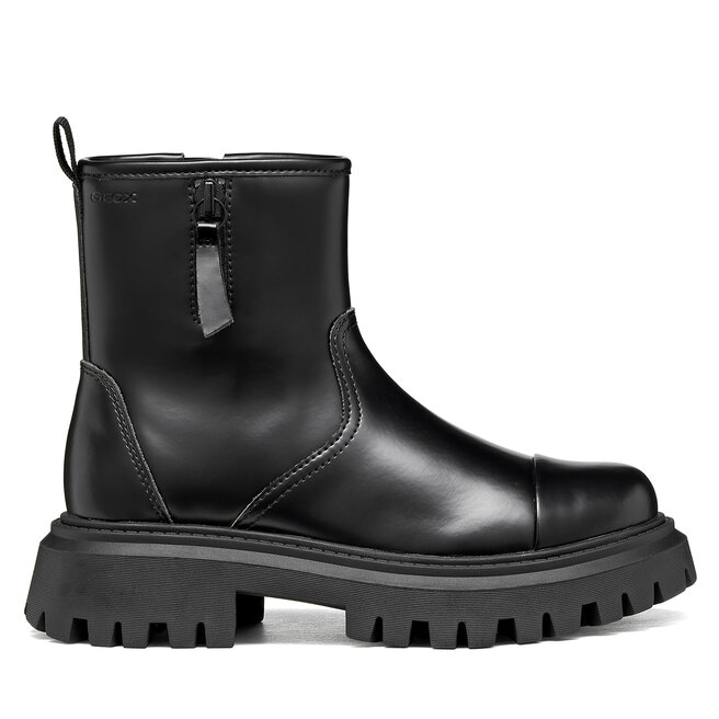 Botki Geox J Maquinnens Girl J66M6B 000CN C9999 S Czarny