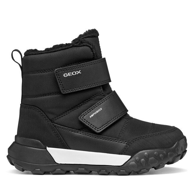 Śniegowce Geox J Trekkyup Boy B Abx J66MBA 0FU54 C9999 M Czarny