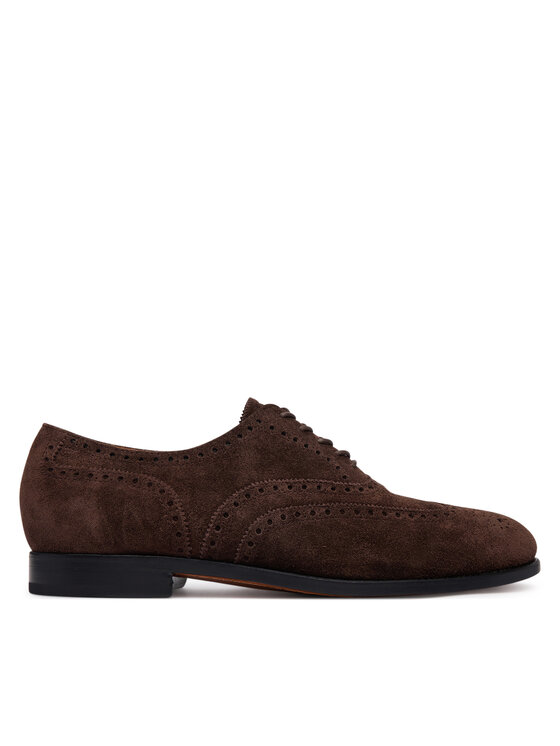 Polo Ralph Lauren Półbuty Owen Wingtip 811P15884001 Brązowy ciemny