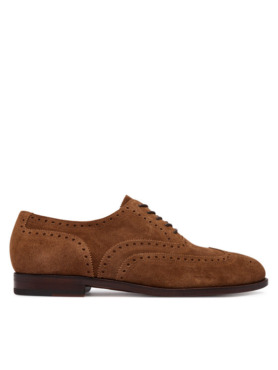Polo Ralph Lauren Półbuty Owen Wingtip 811P15884002 Brązowy jasny
