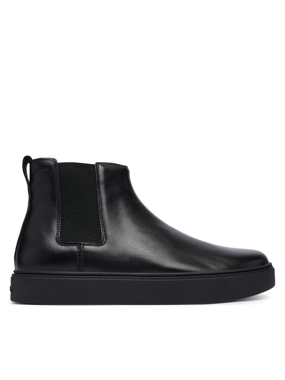 Calvin Klein Sztyblety Hybrid Clean Chelsea Wax Lth HM0HM02253 Czarny