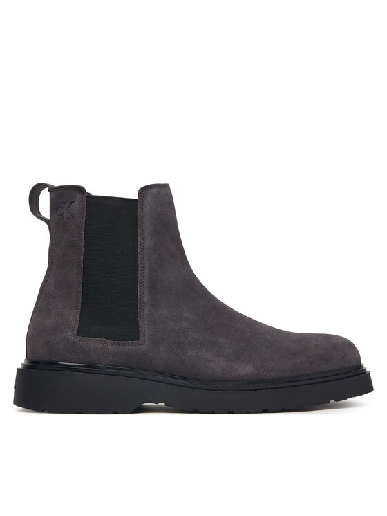 Calvin Klein Sztyblety Combat Ess Chelsea Boot Su YM0YM01372 Brązowy ciemny