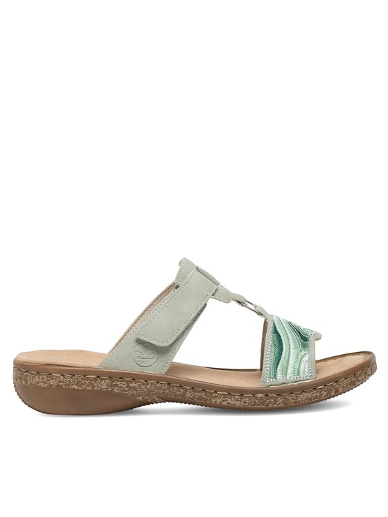 Rieker Klapki 62829-52 Zielony