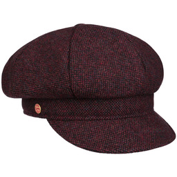 Czapka Newsboy Coco Tweed by Mayser, bordowy, M (57-58 cm)