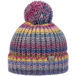 Czapka z Pomponem Finja by Lierys, niebiesko-czerwony, One Size