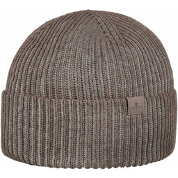 Czapka Dzianinowa Merino Doubleface by Lierys, beżowy, One Size