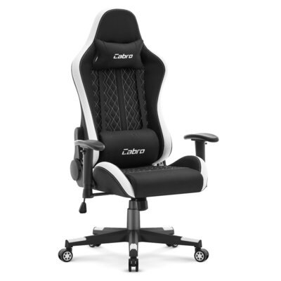 CABRO Fotel biurowy C508 Czarno-biały