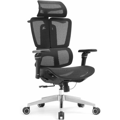 HELL'S CHAIR Fotel biurowy Ergonoble 3058 Pro Czarny