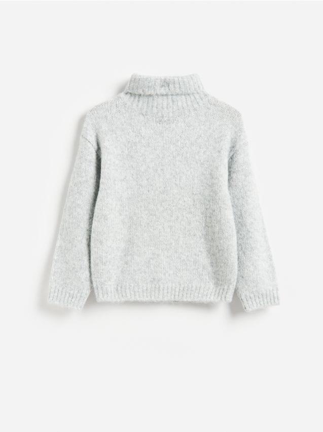 Reserved - Sweter z golfem - jasnoszary