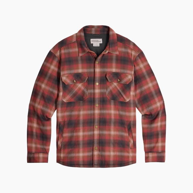 Koszula męska Royal Robins M Vista Flannel Shacket Rozmiar: XL / Kolor: czerwony