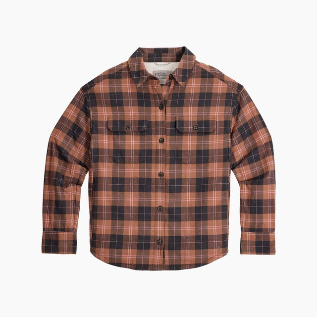 Koszula damska Royal Robins W Vista Flannel Shacket Rozmiar: S / Kolor: brązowy/pomarańczowy