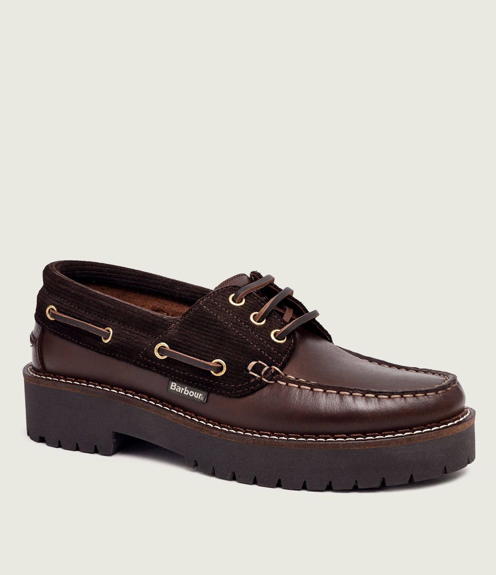 Barbour Skórzane loafersy Darras