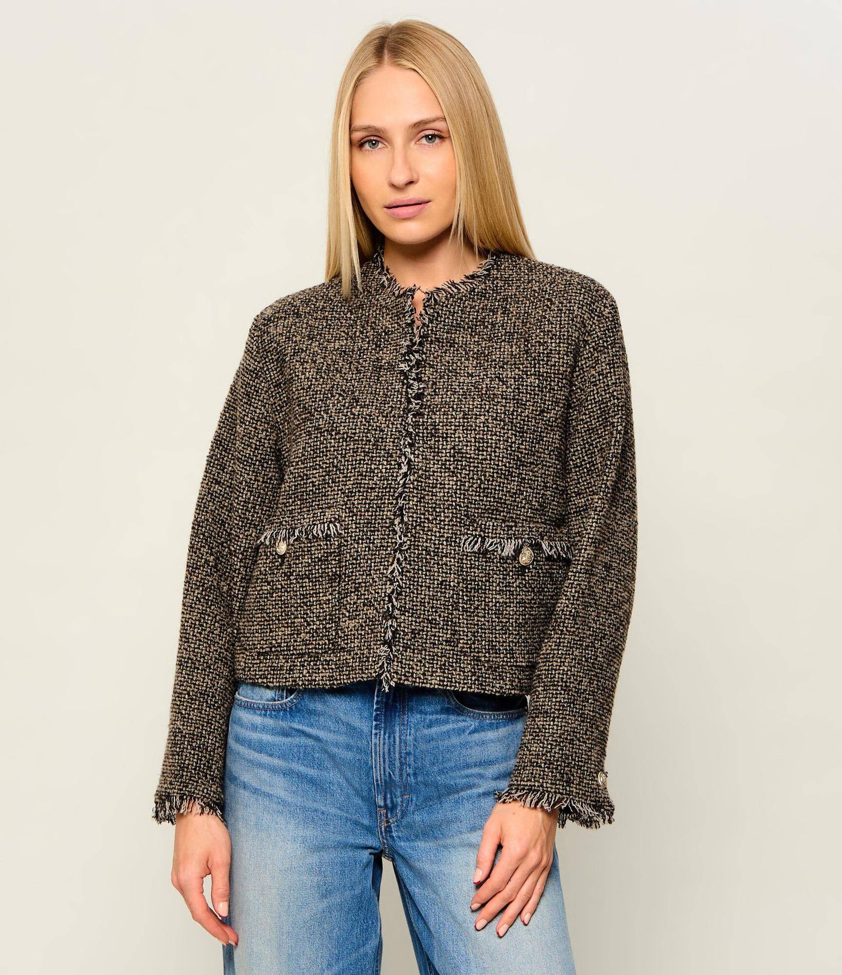 Weekend MaxMara Wełniana kurtka Wkdvento Loose fit