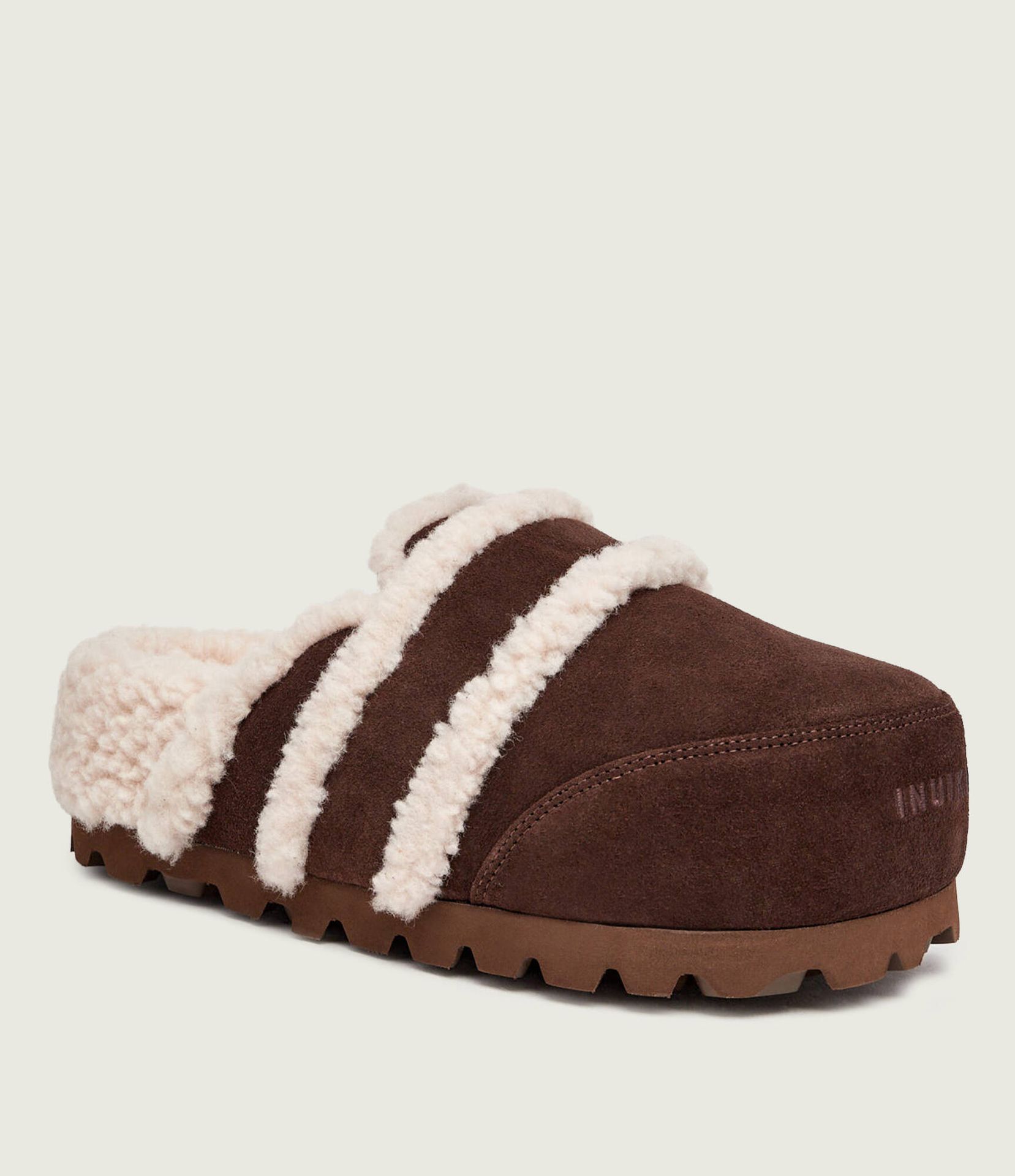 INUIKII Mule Cozy shearling zamsz z dodatkiem wełny