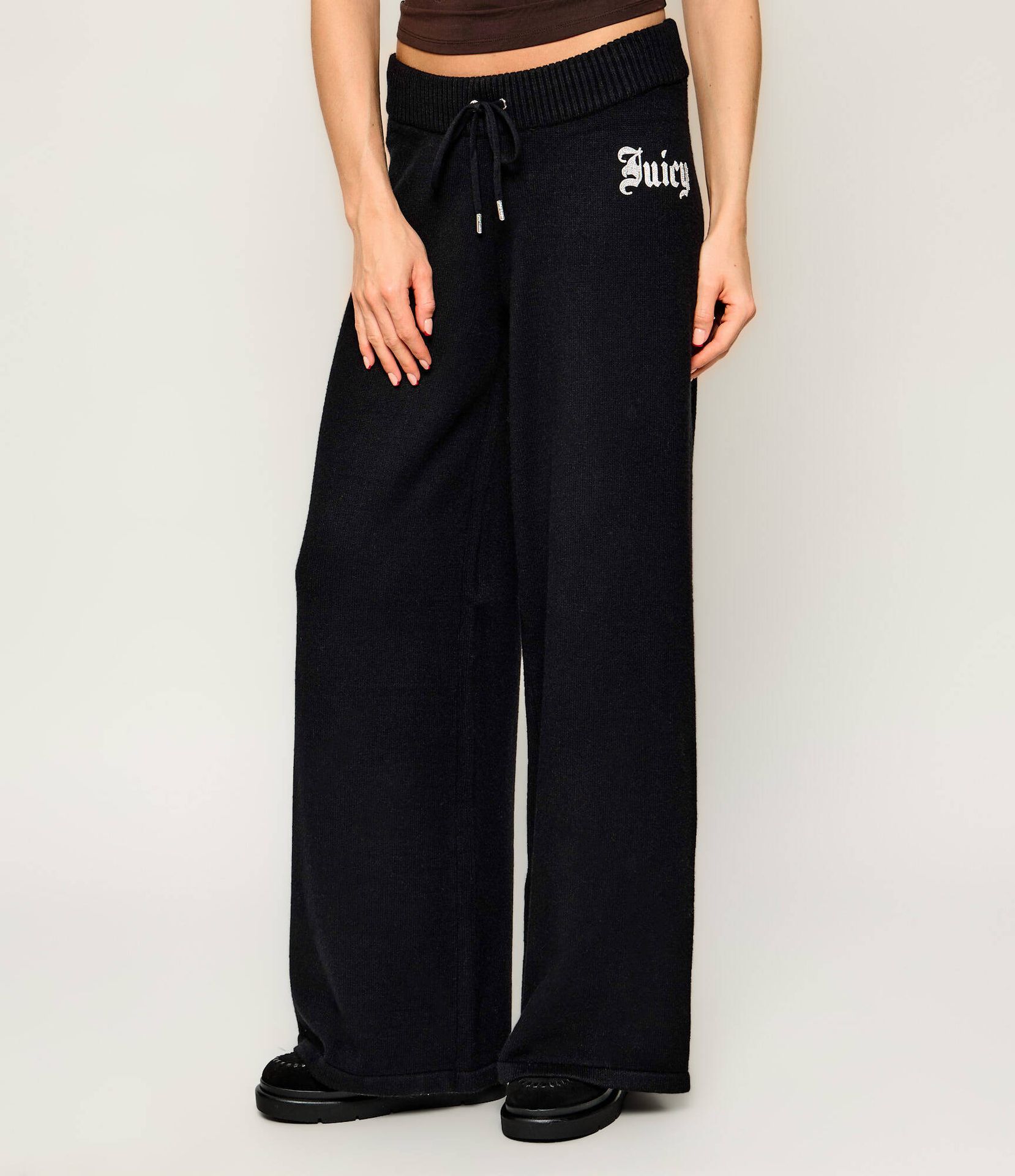 Juicy Couture Spodnie dzianinowe Juicy Diamante Relaxed fit