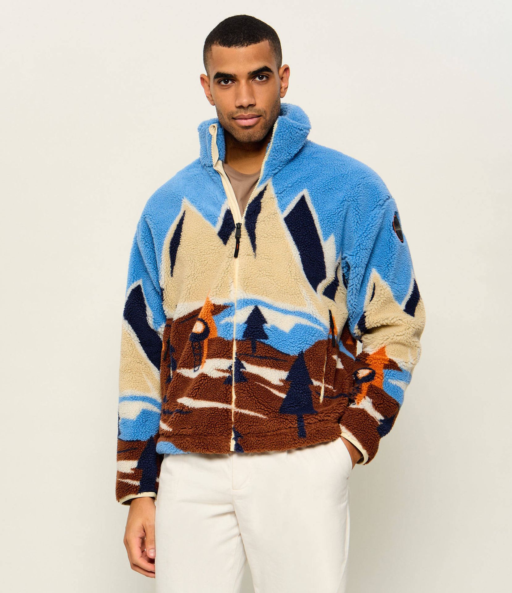 Napapijri Polarowa kurtka T-Fleece FZ Loose fit