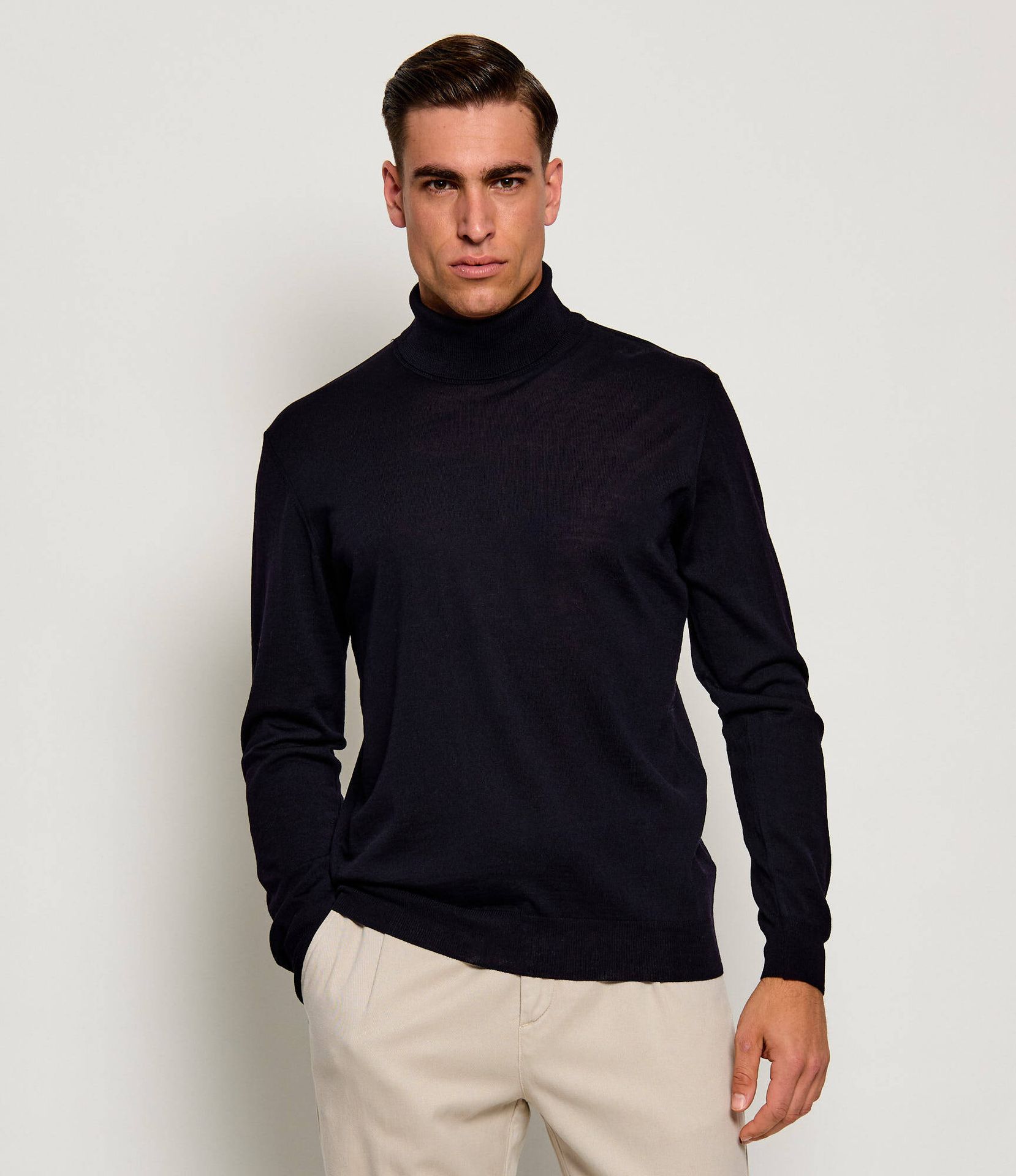 Oscar Jacobson Wełniany golf Marcel Regular Fit