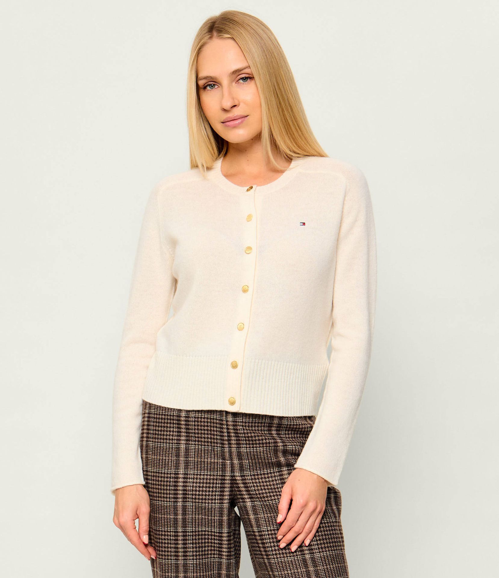 Tommy Hilfiger Wełniany kardigan Slim Fit