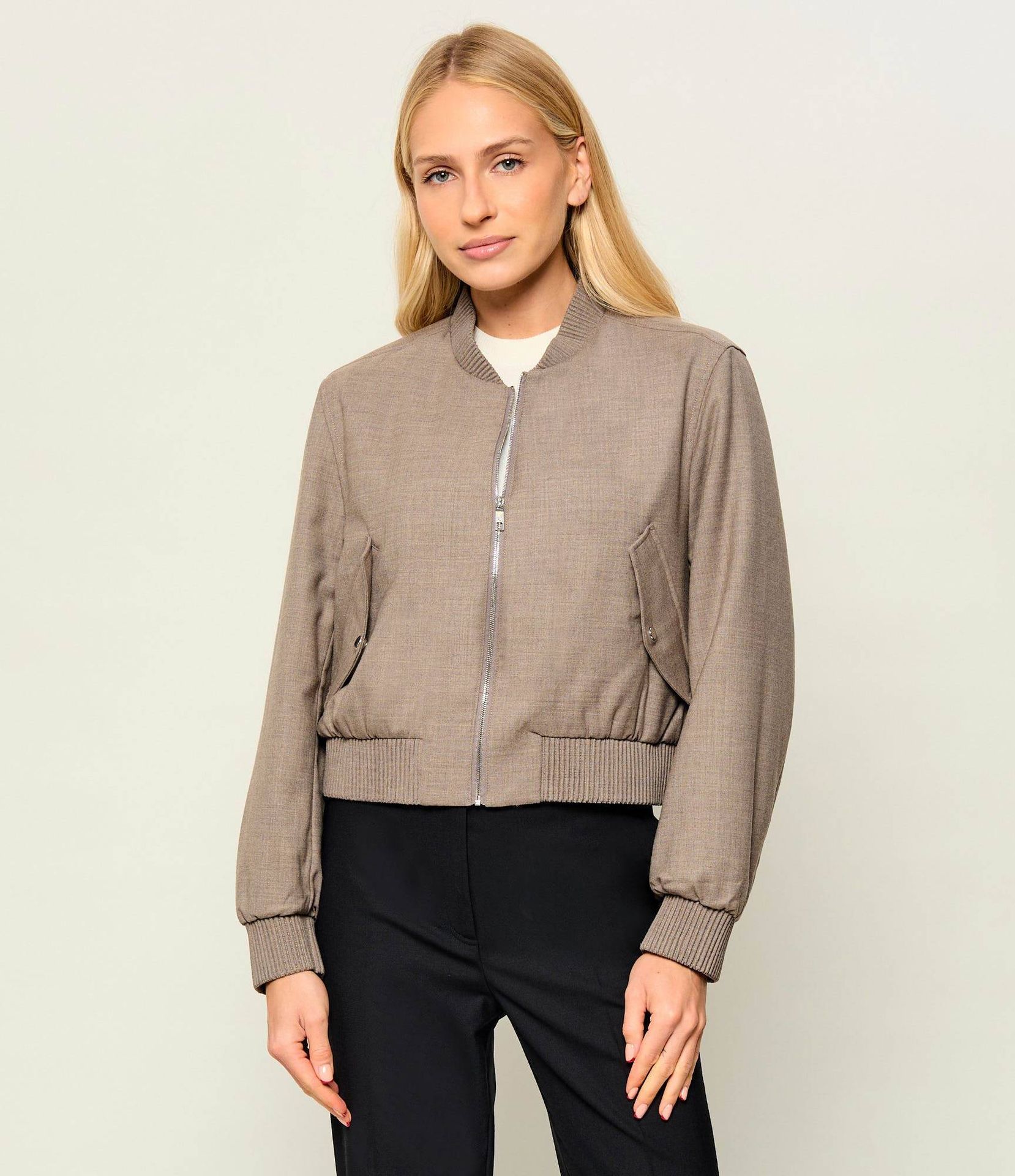 BOSS BLACK Kurtka bomber Jamayati Relaxed fit z dodatkiem wełny
