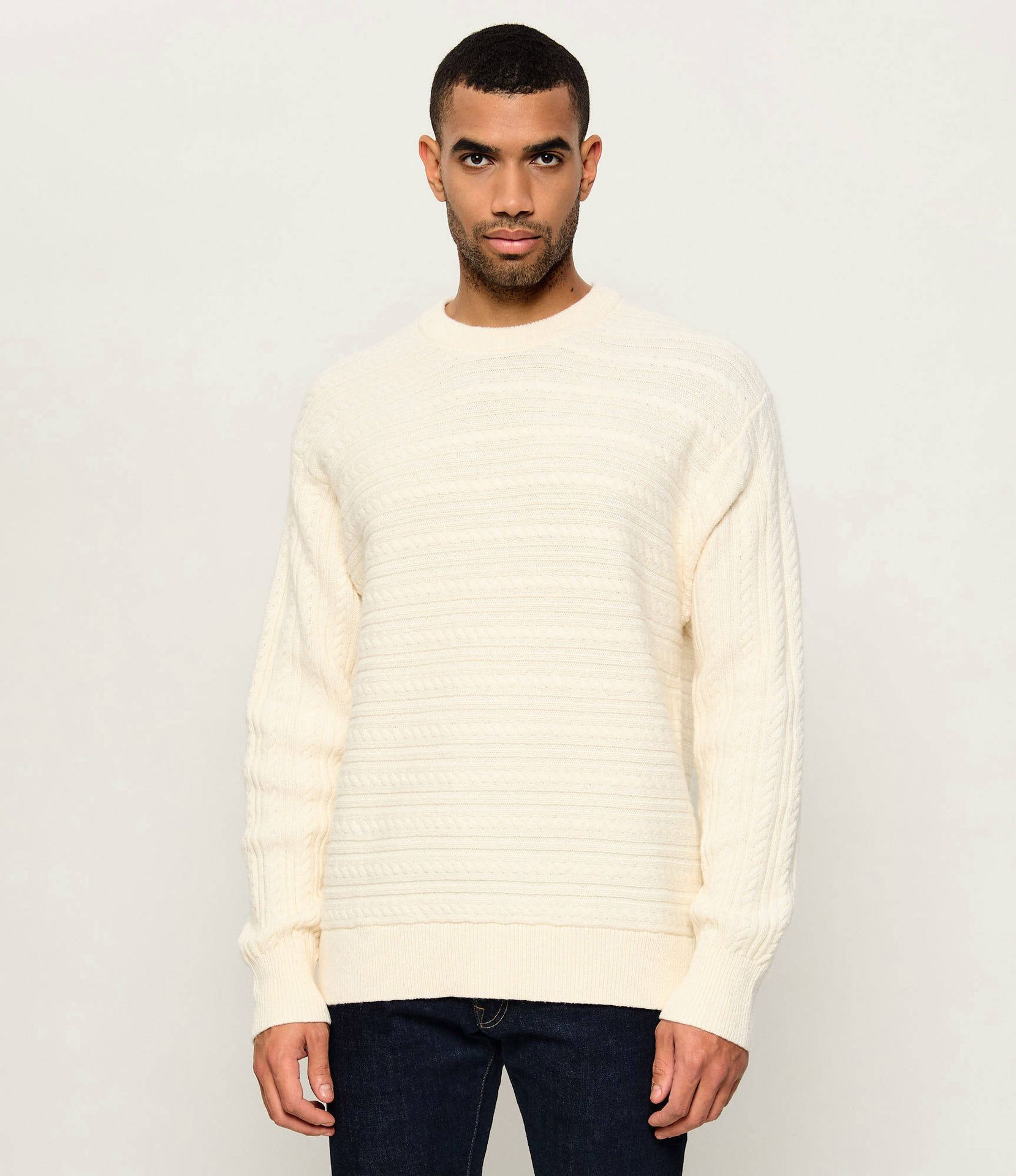 Calvin Klein Sweter Loose fit z dodatkiem wełny