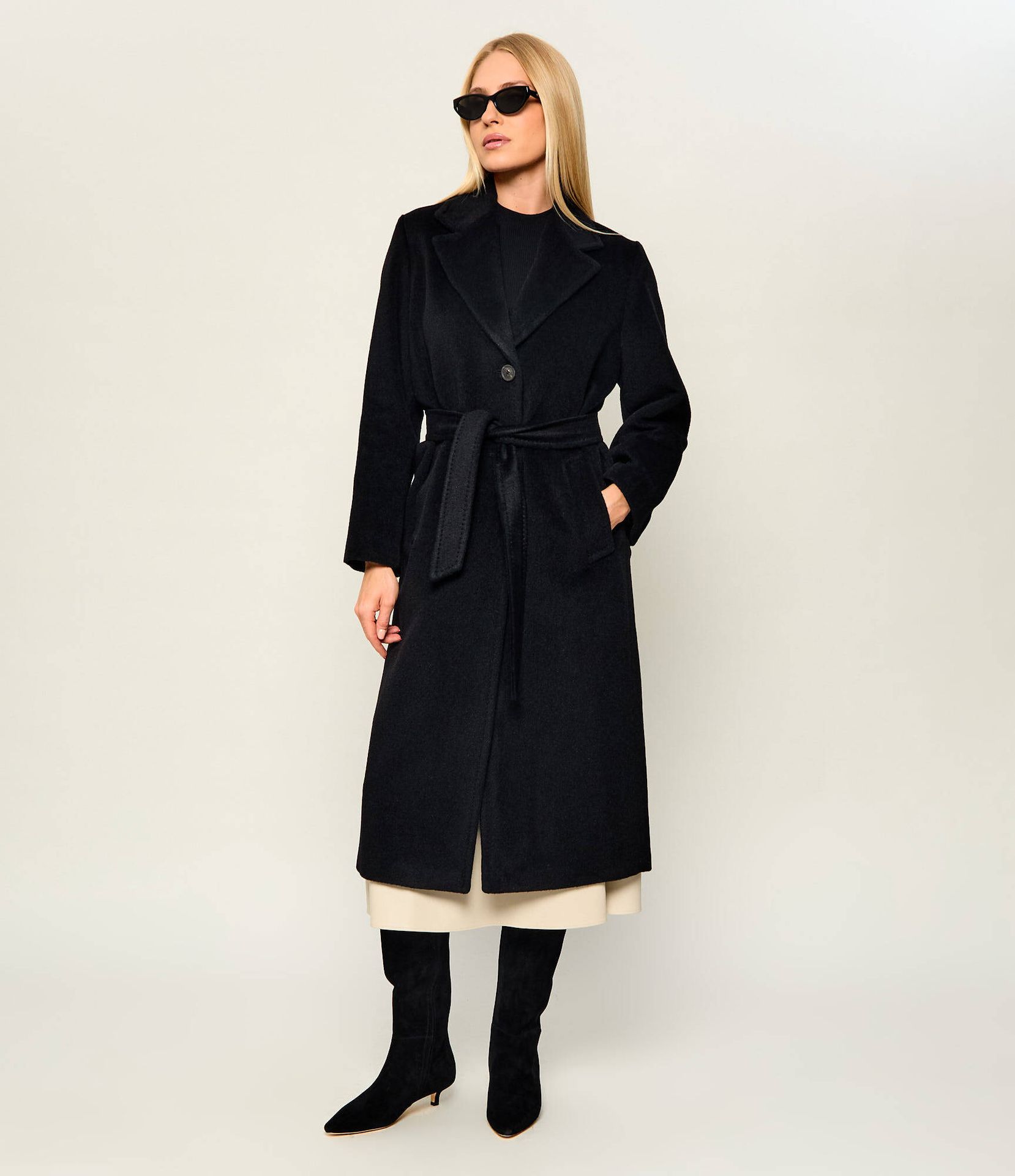 Weekend MaxMara Wełniany płaszcz Wkdbronte