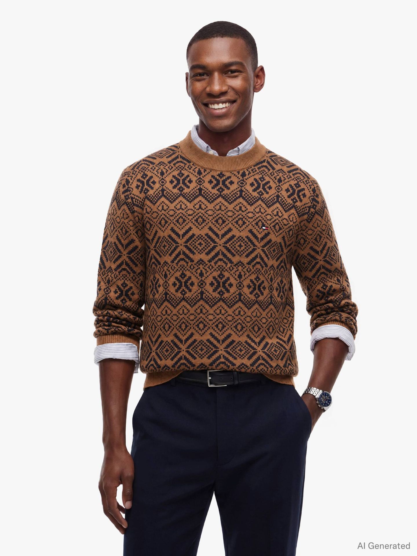 Tommy Hilfiger Sweter Fairisle Regular Fit