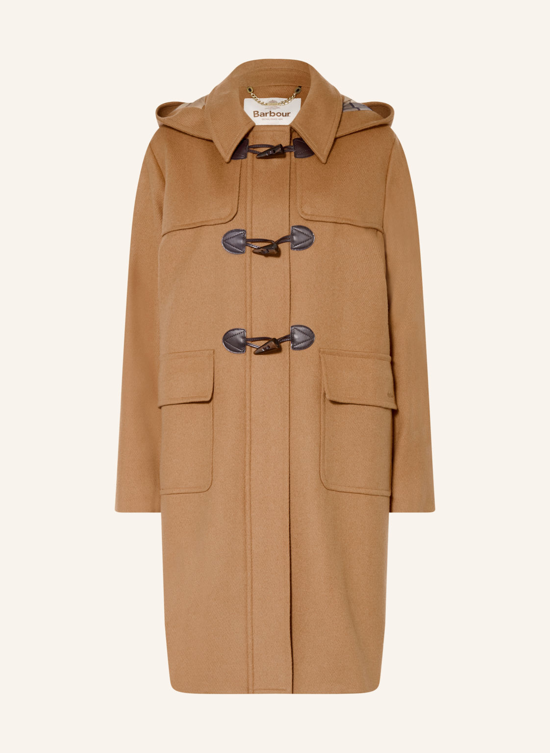 Barbour Płaszcz Typu Dufflecoat Melody Z Odpinanym Kapturem beige