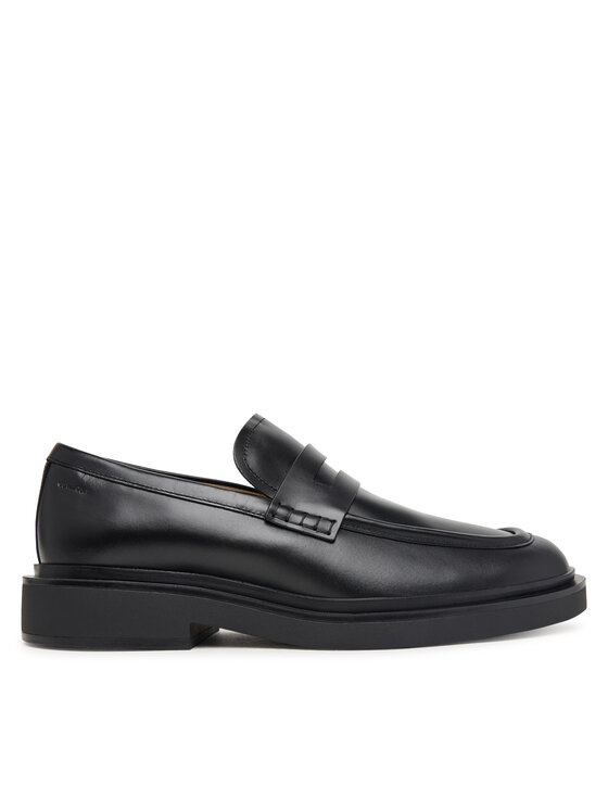 Calvin Klein Półbuty Sq Rubber Band Loafer Wax Lth HM0HM02273 Czarny