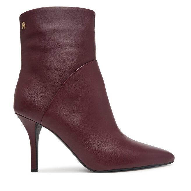 Botki Tommy Hilfiger High Heel Clean Ankle Boot FW0FW09624 Bordowy