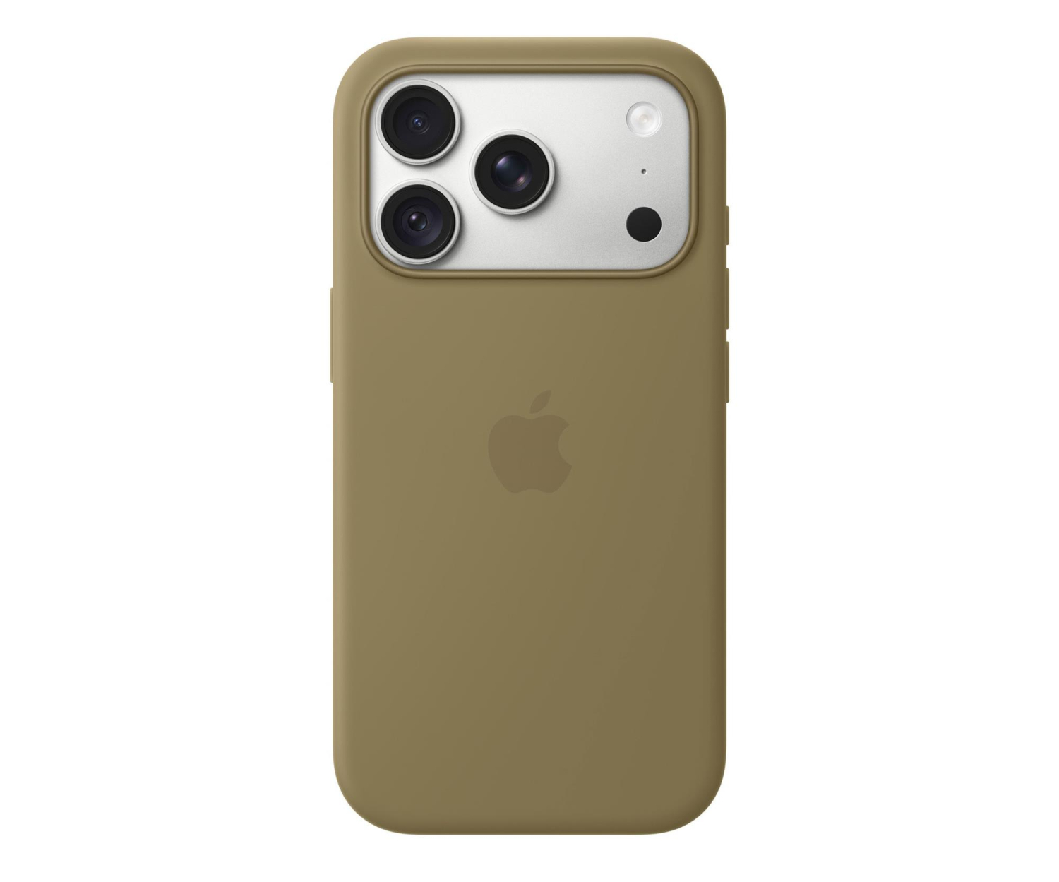 Apple Silikonowe etui z Magsafe do iPhone 18 Pro oliwka
