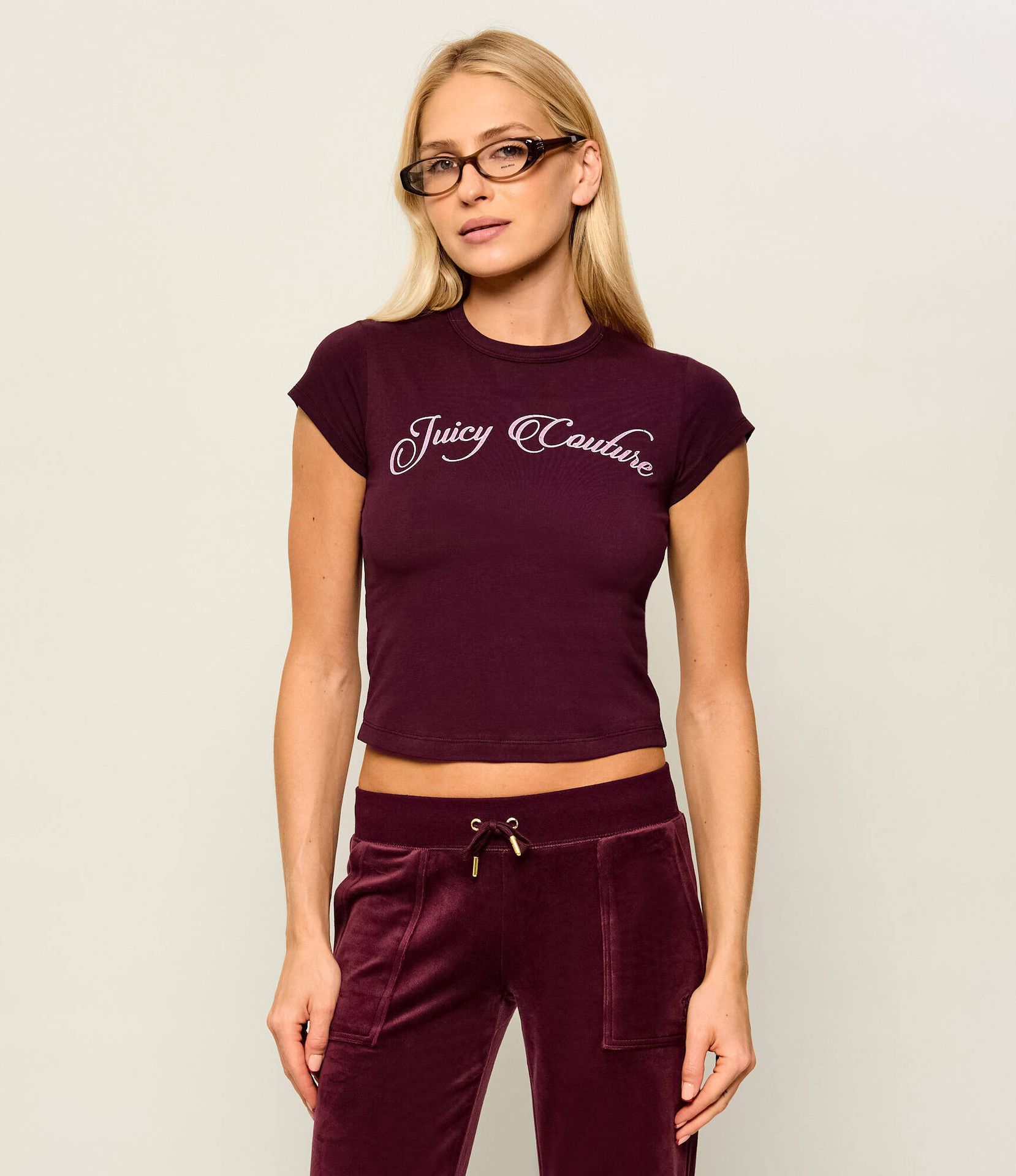 Juicy Couture T-shirt Script Baby Slim Fit