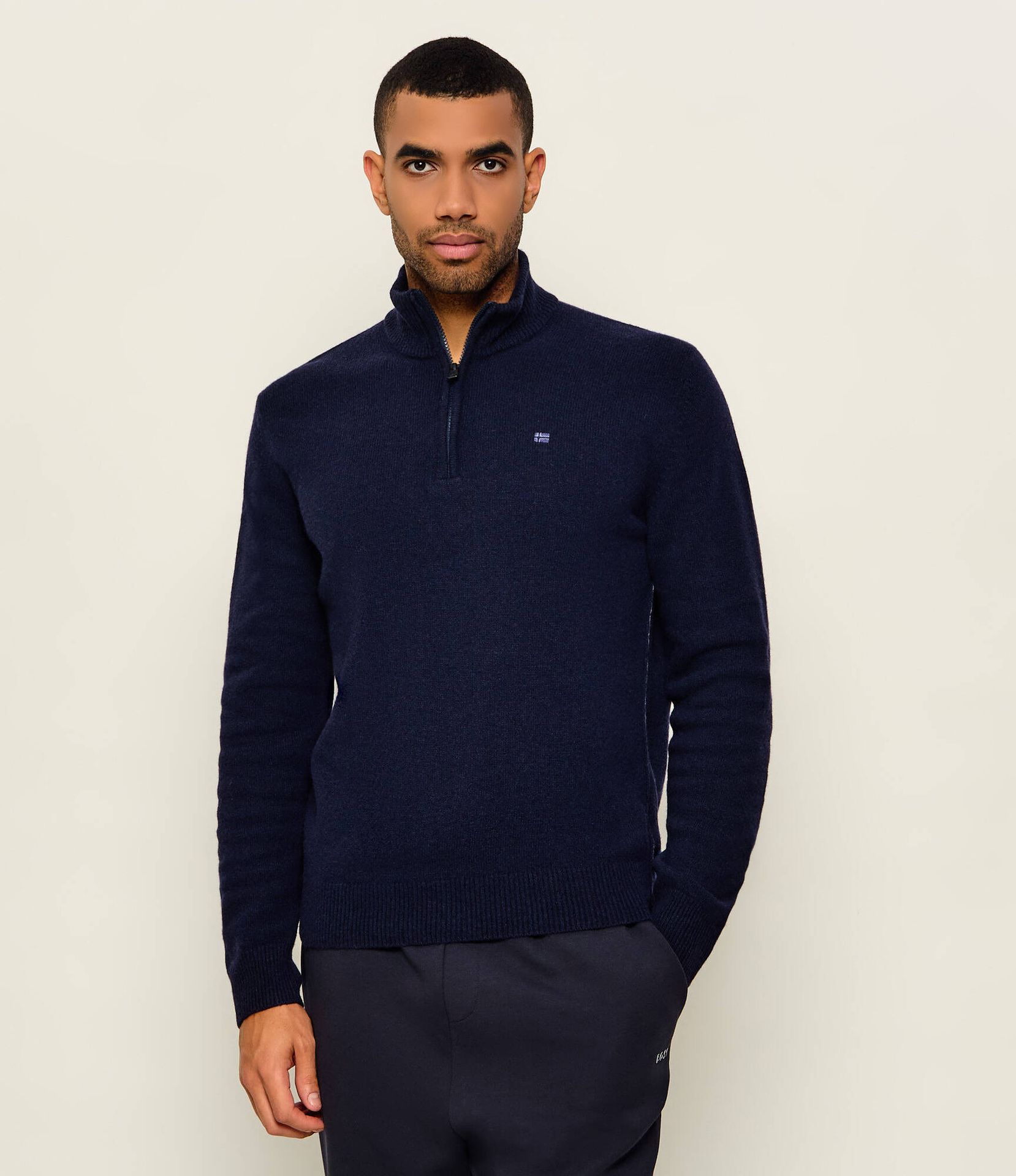 Napapijri Wełniany sweter D-Ordin HZ Relaxed fit