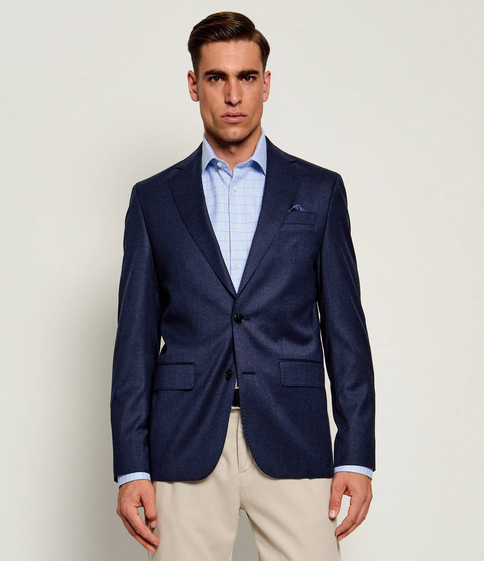 Sand Copenhagen Wełniana marynarka Stretch Flannel Regular Fit