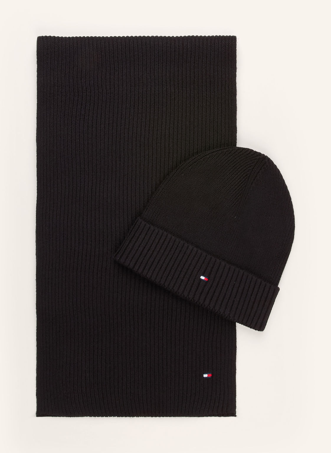 Tommy Hilfiger Zestaw: Szal I Czapka schwarz
