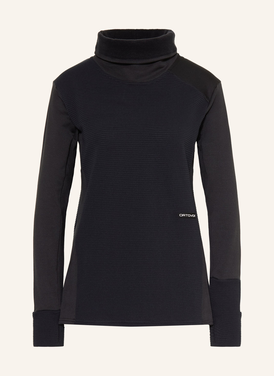 Ortovox Sweter Z Polaru Fleece Cord Z Wełną Merynosową schwarz