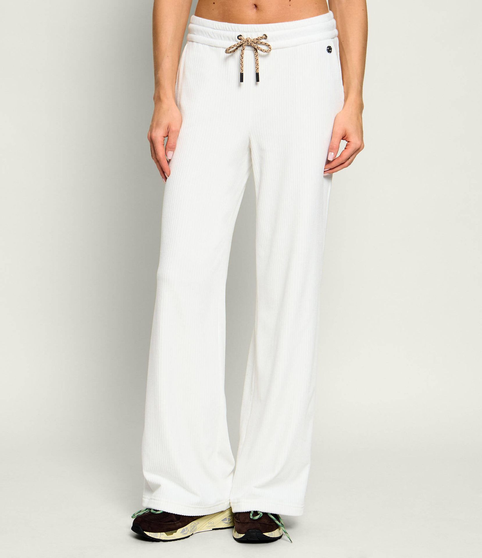 Marc Cain Spodnie dzianinowe Relaxed fit