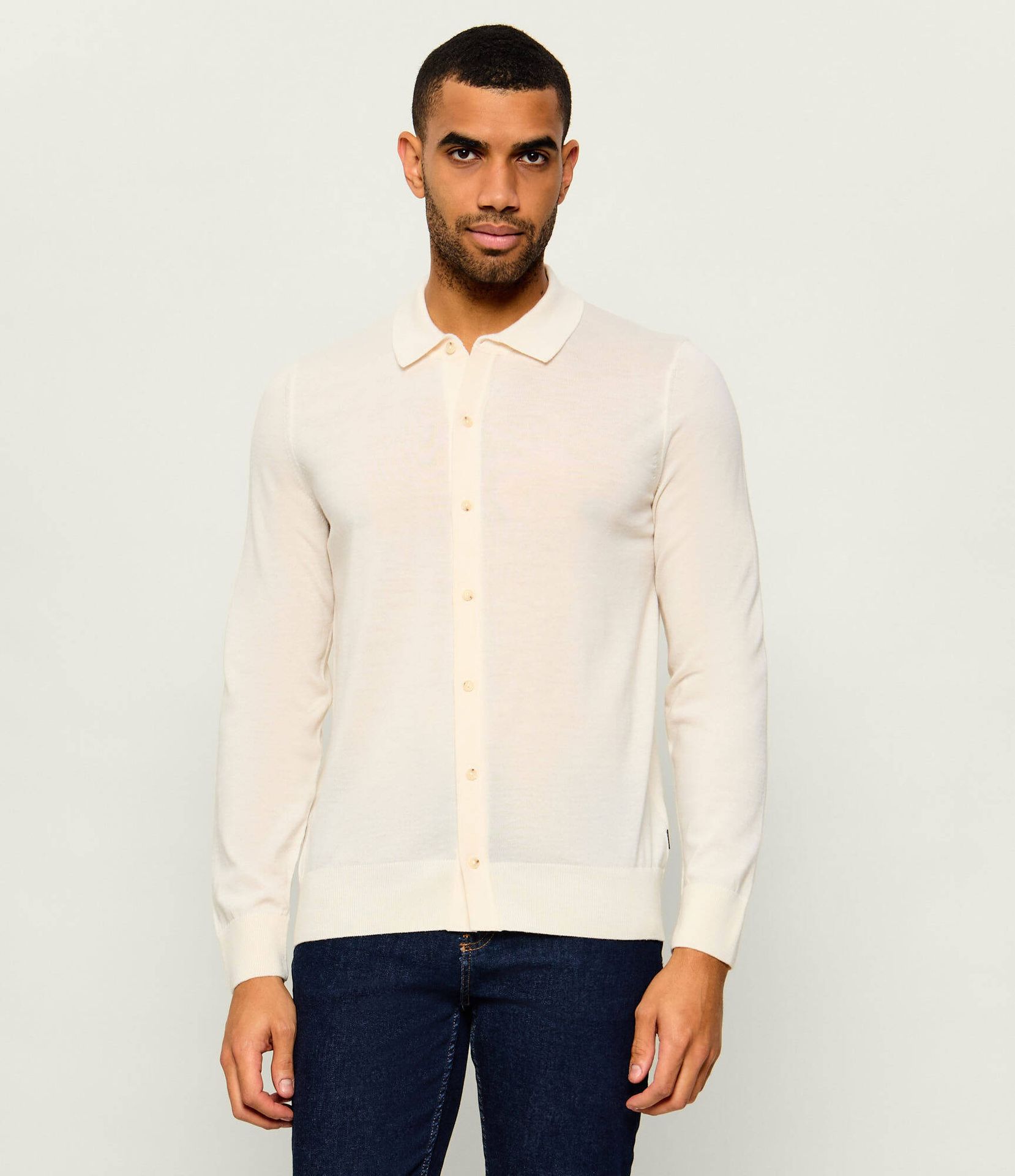 BOSS BLACK Wełniany kardigan H-Helbert Regular Fit