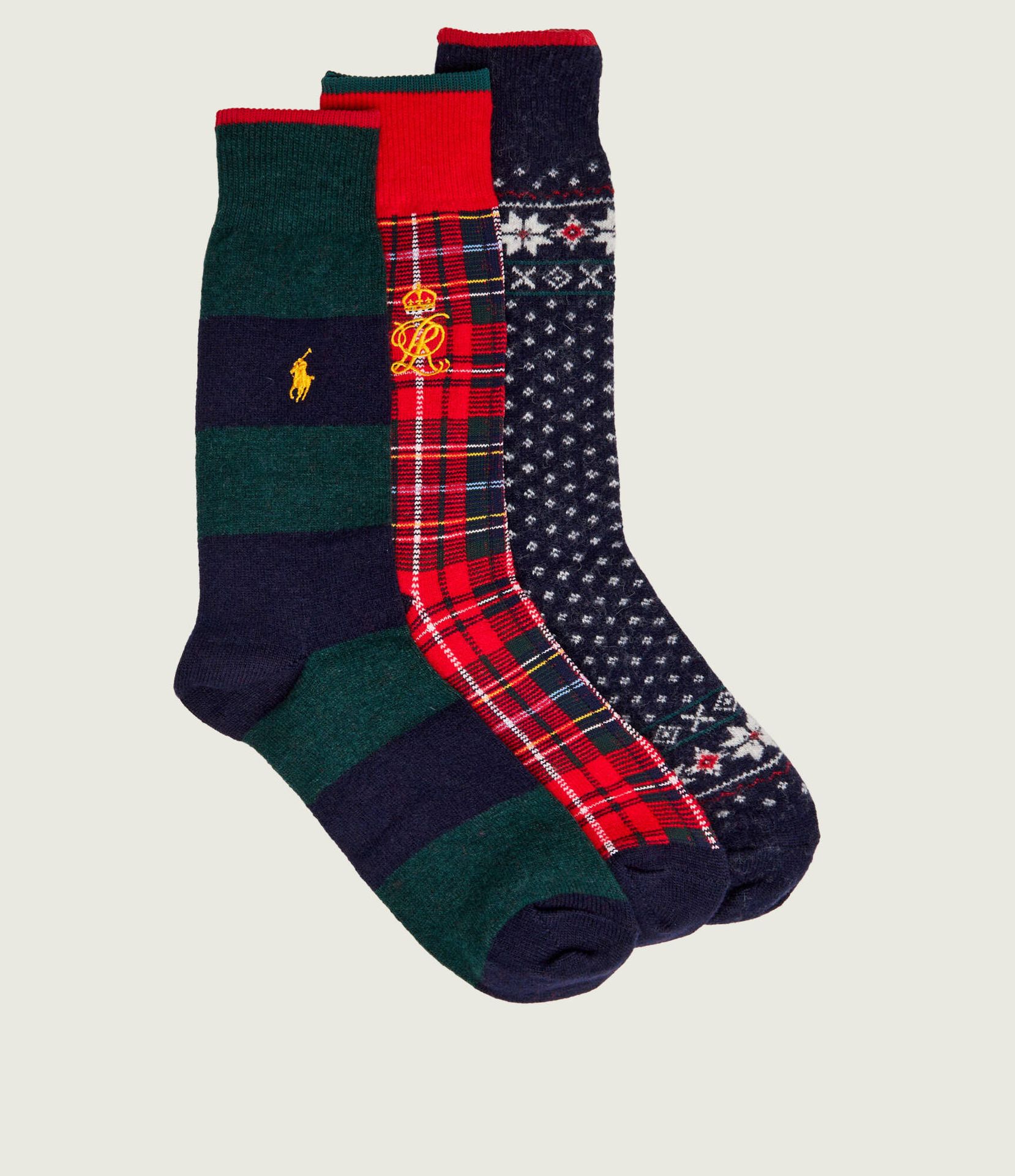 POLO RALPH LAUREN Wełniane skarpety 3-pack
