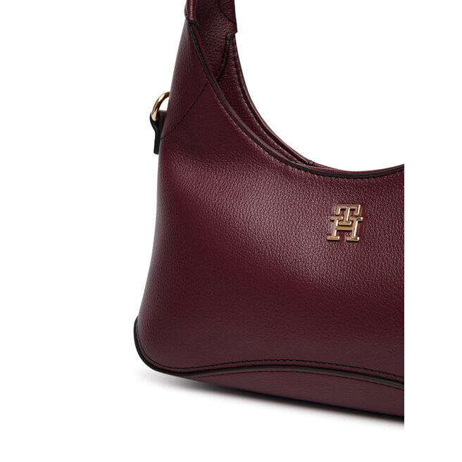 Torebka Tommy Hilfiger Th Everyday Mini Hobo AW0AW19185 Bordowy