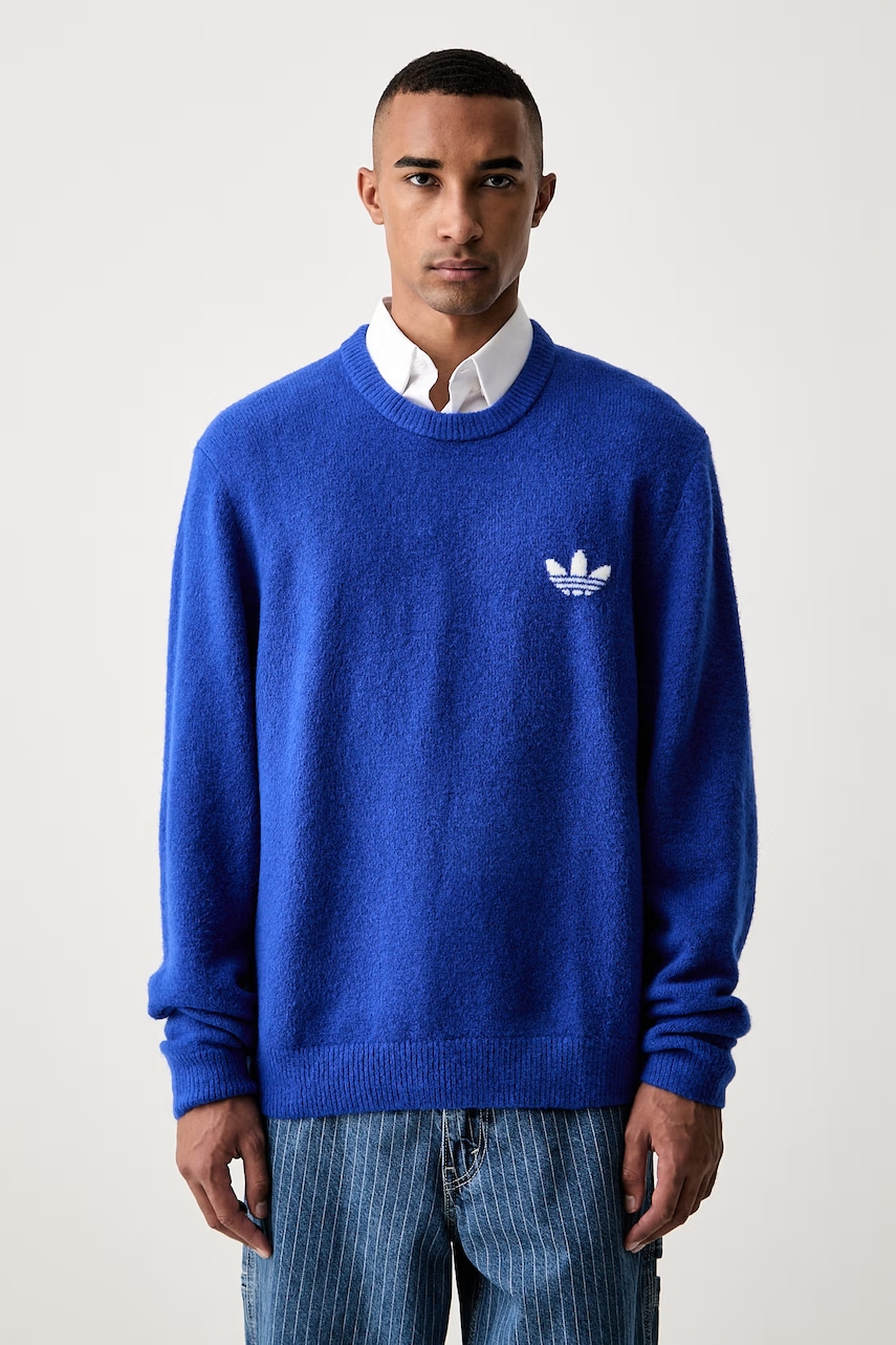 adidas Originals Trefoil Essentials sweter z wełną męski