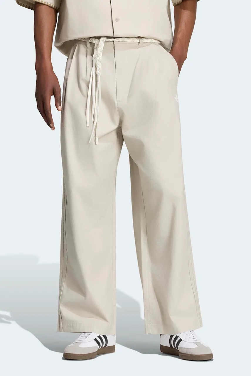 adidas Originals Resort spodnie straight bawełniane męskie