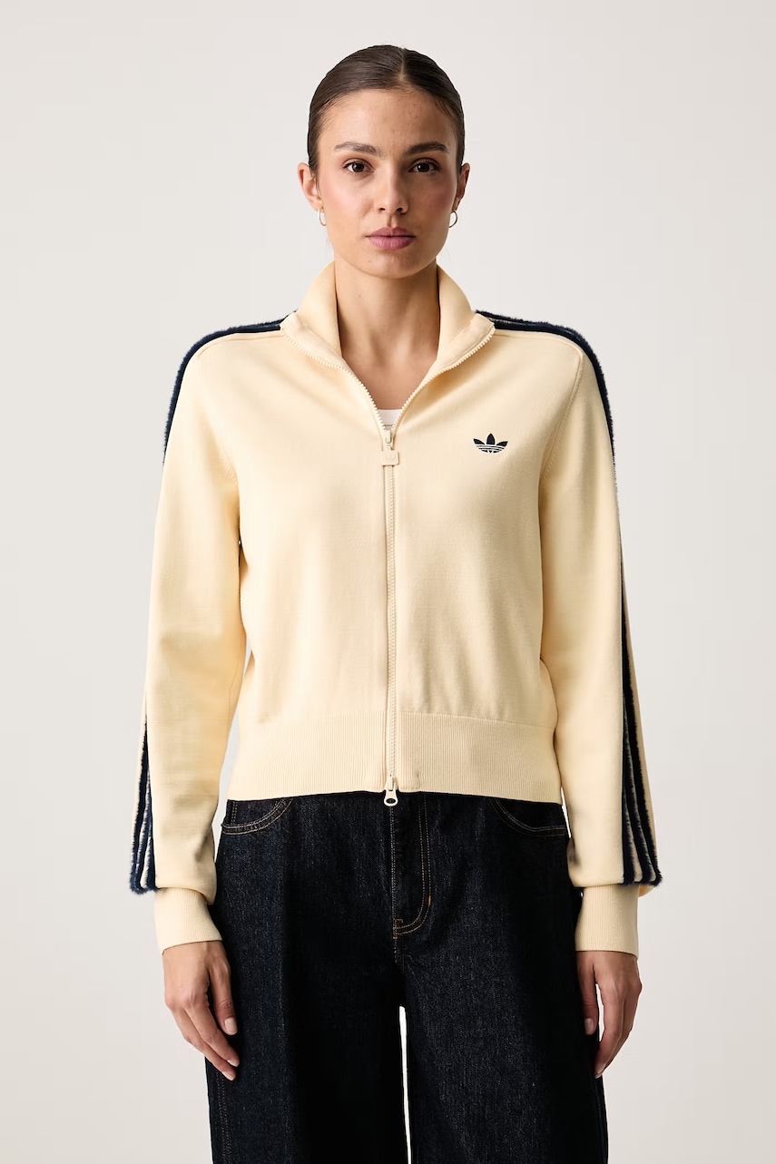 adidas Originals Knitted Firebird sweter rozpinany z wiskozą damski