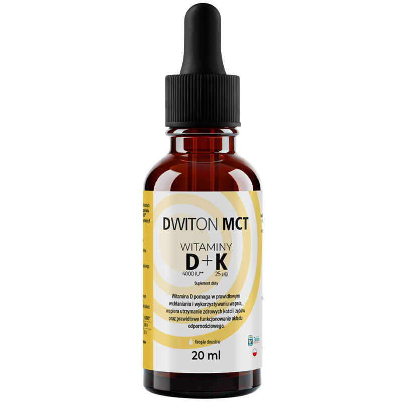 Dwiton MCT Witamina D3 + K2, krople, 20 ml
