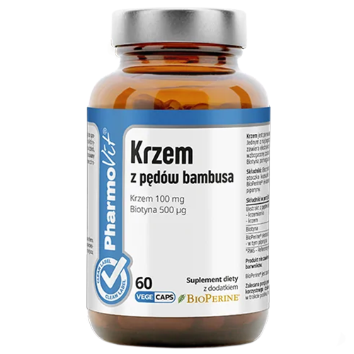 PharmoVit Krzem Organiczny z Pędów Bambusa, 60 kapsułek