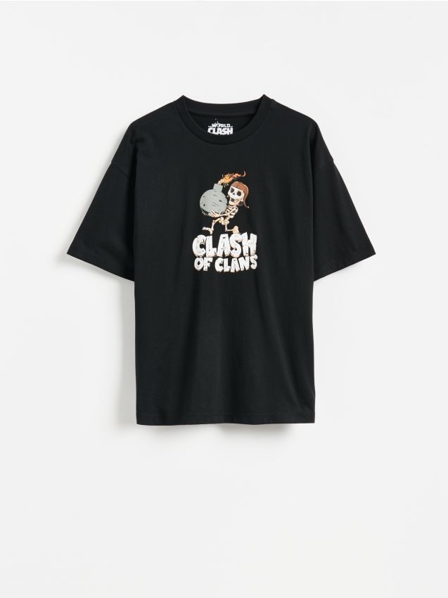 Reserved - T-shirt Clash of Clans - czarny
